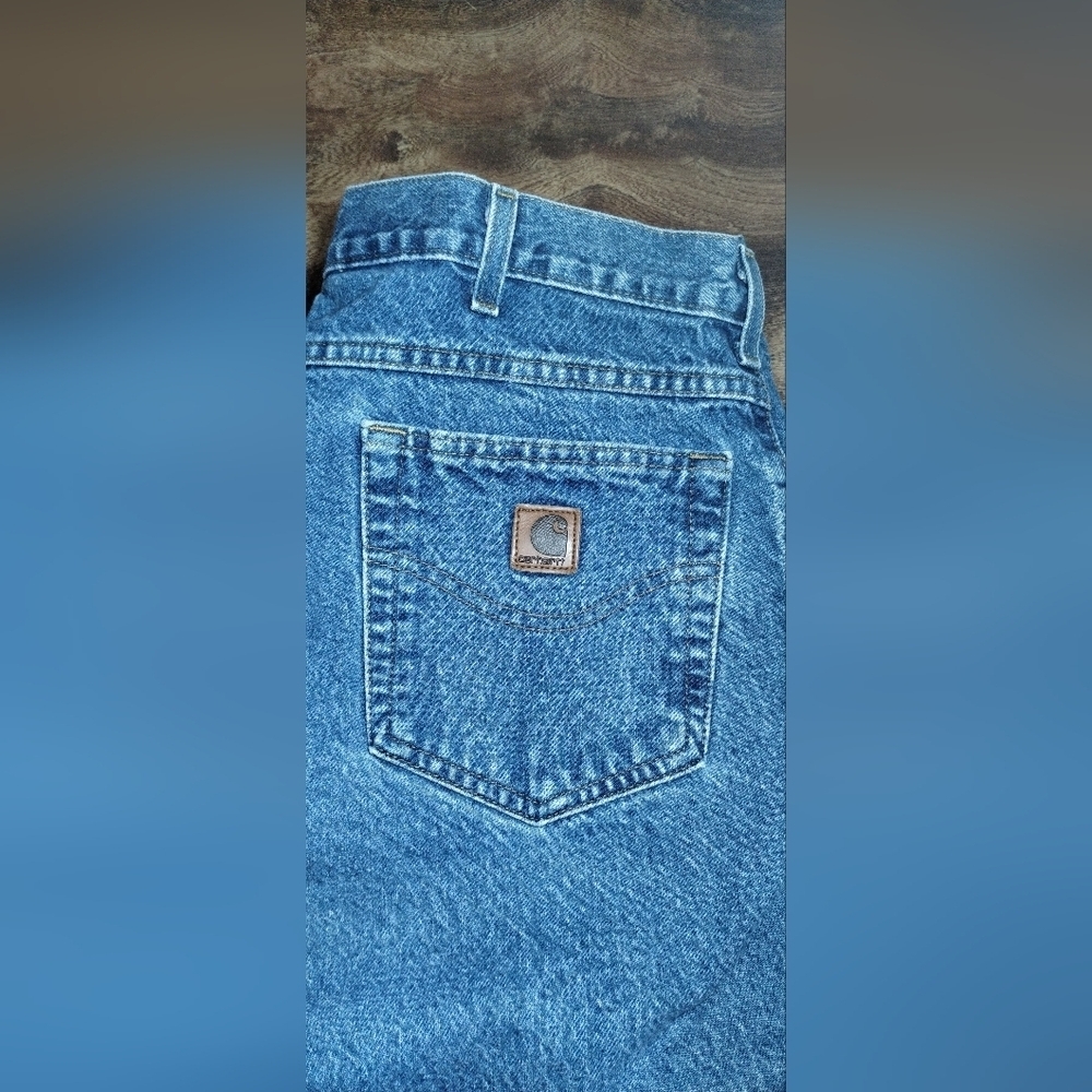 Carhartt Men's Blue Denim Jeans (36X34) - Picture 9 of 10